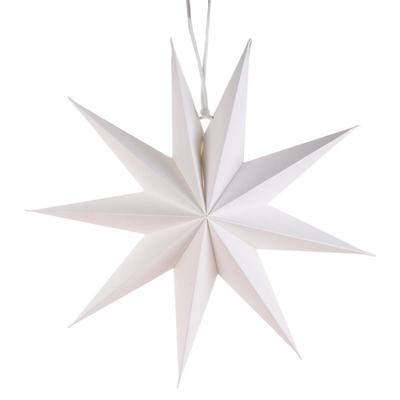 Nine Pointed Star Reuseable Foldable Hanging Ornaments Hanging Paper Stars Paper Flower Crafts Party Decor