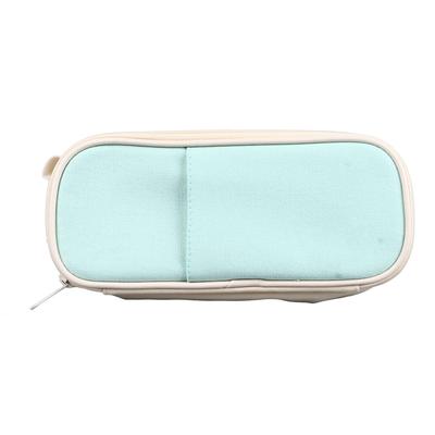 Large Capacity Pencil Case Cute Simple Style Multi Compartments Canvas Pencil Pouch for School Office College