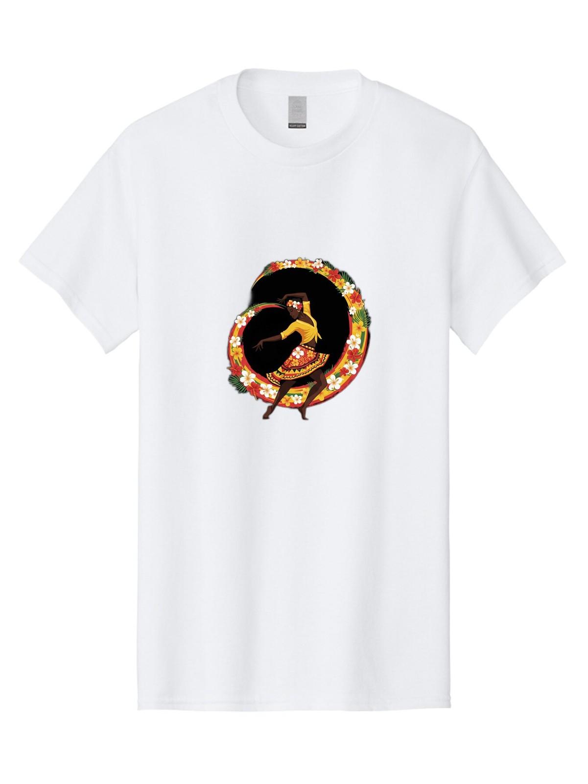 Dancing-Woman Mens Graphic Tee, 100% Cotton, Casual Summer Wear S