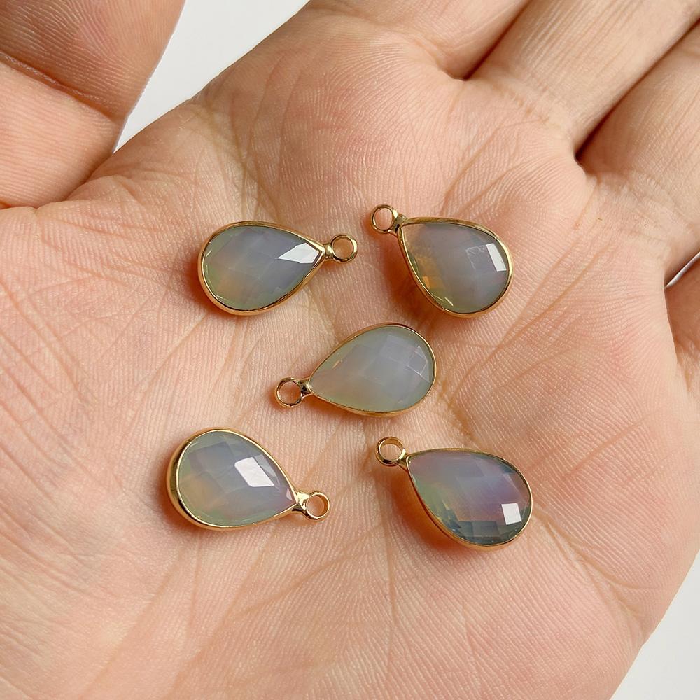 10pcs/lot 10x18MM Water Drop Shape Crystal Charms Pendants For Jewelry Making Bracelet Necklace Earring Accessories Wholesale