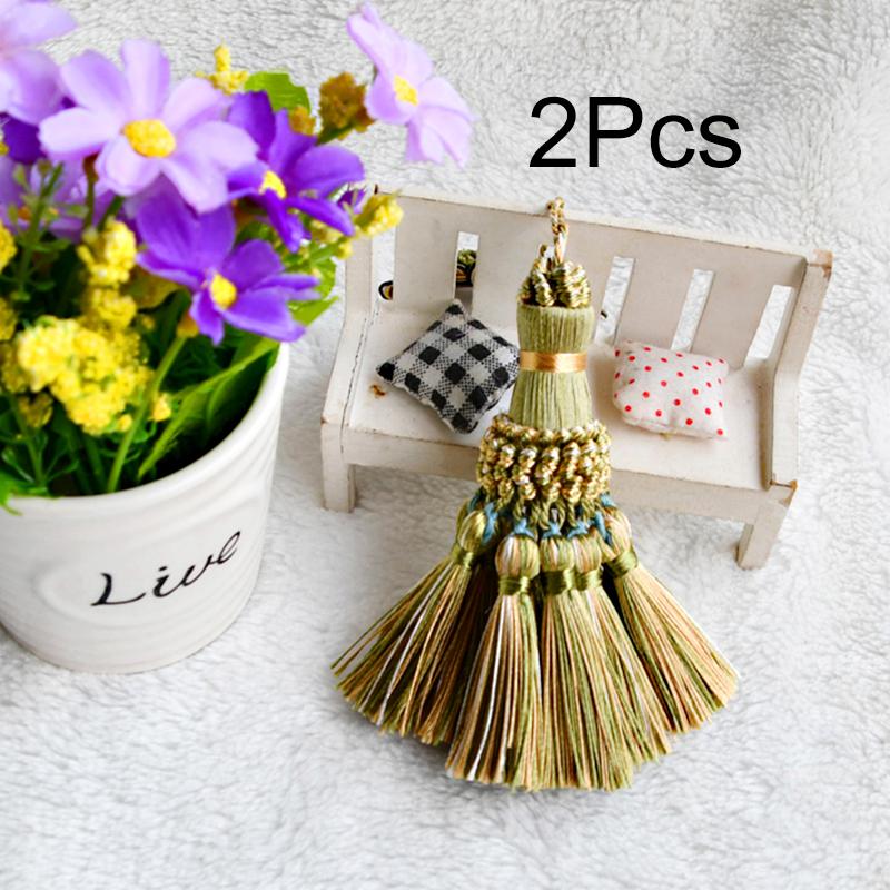 

2 шт. Аксессуары для штор DIY Украшение Кисточка Подвесная веревка Многофункциональная Шелковая кисточка Изящная одежда Украшение Ключевая пряжка