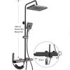 Wall-Mounted Copper Shower Faucet Set