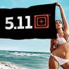 Tactical Logo 5 Anime Beach Swimming Towel Soft Absorbent Washcloth Children's Gifts For Kids Travel Camping Gym