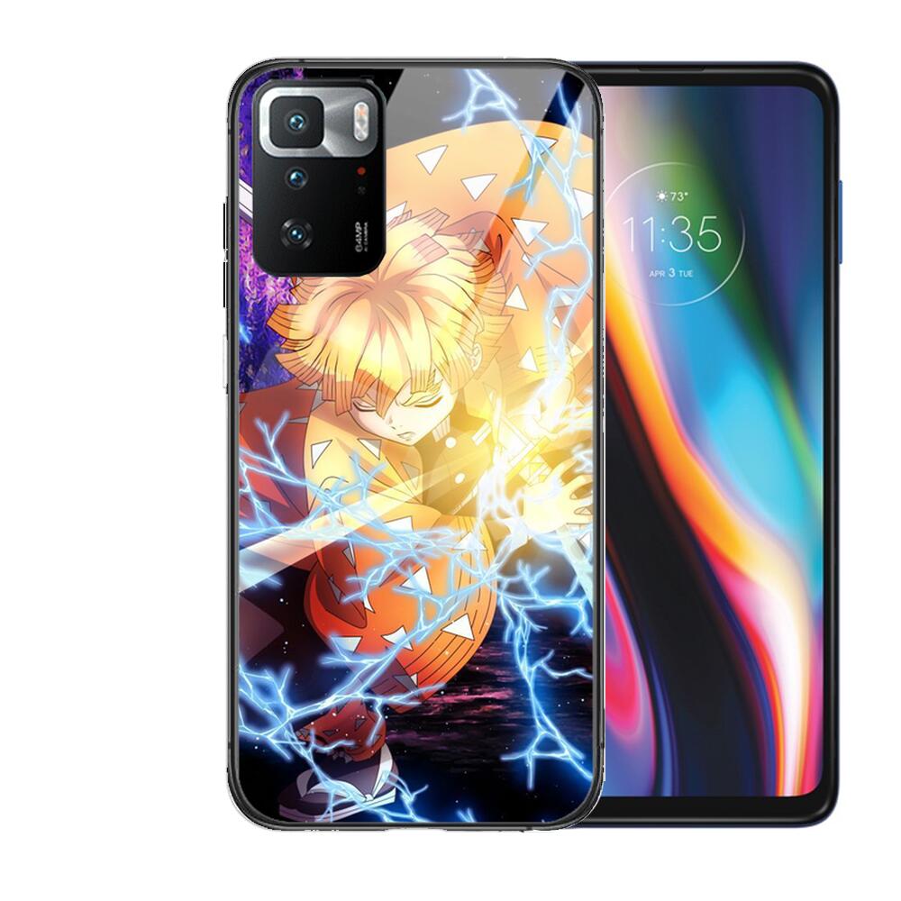 

Kamado Nezuko Kimetsu No Yaiba Demon Slayer ТПУ мягкий чехол из закаленного стекла чехол для телефона для XiaoMi Redmi Note 10 9S 8 7 6 5 A 10t P Redmi note 10 Pro