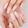24 Pcs Nude Acrylic Press On Nail Art Short Medium Cheap Artificial Nails Simple White Black French Tips Fake Nails Set For Glue