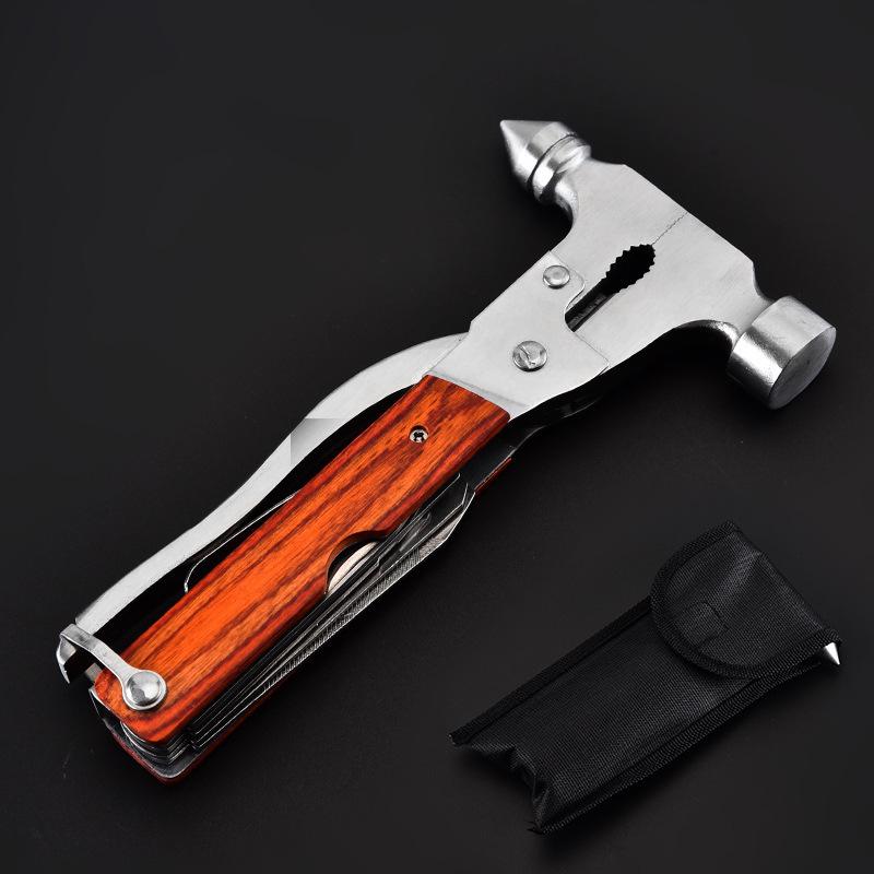 Portable Multifunctional Camping Axe Hammer – Emergency Outdoor and Car Tool with Tapered Claw