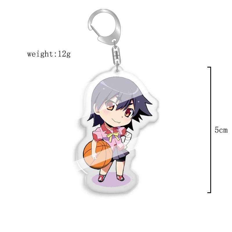 Monogatari Series Keychain: Hachikuji Mayoi & Hitagi Senjougahara Acrylic Pendant