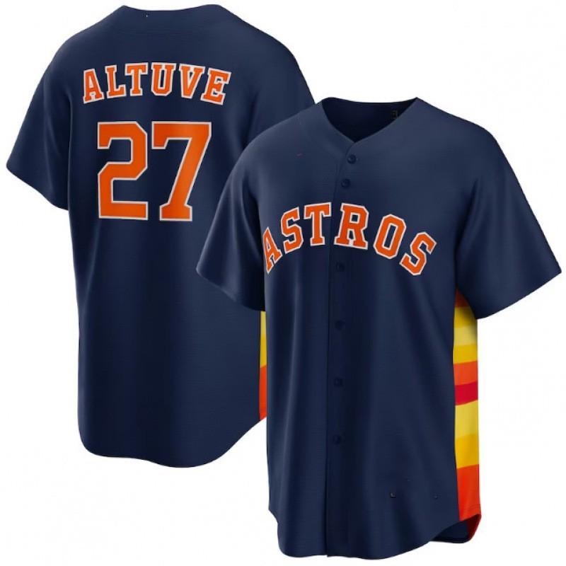 Houston Astros 44 Yordan Alvarez Fan Edition Embroidered Baseball Jersey Men