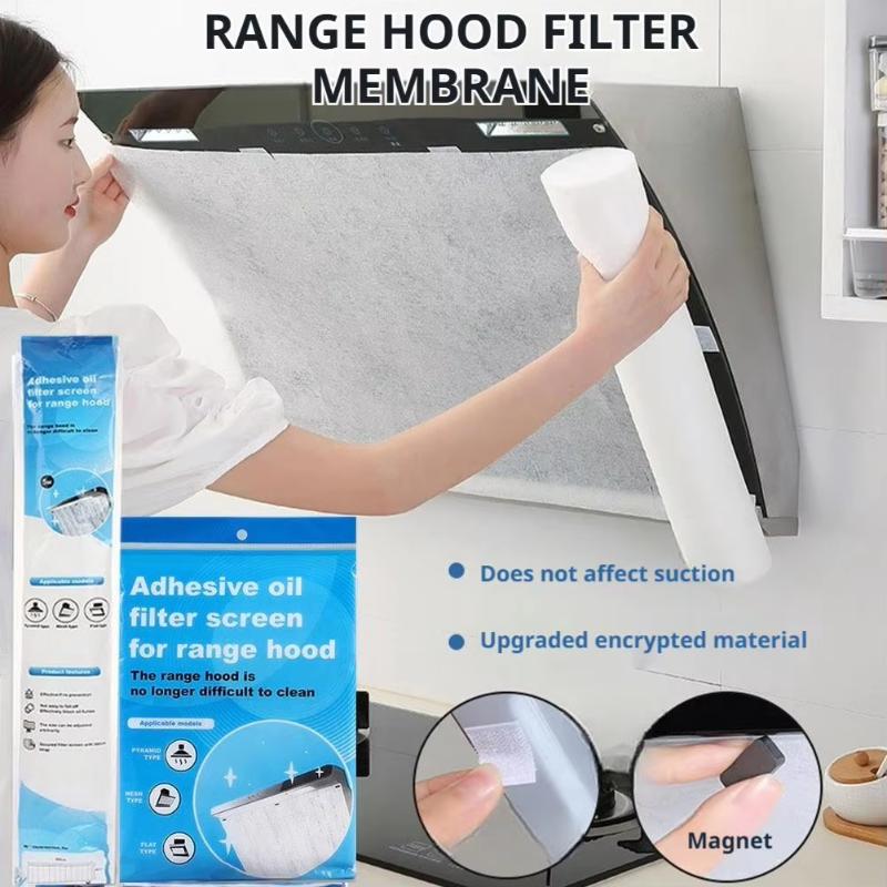 12 listů jednorázový kuchyňský olejový filtrační papír netkaný absorpční papír proti oleji pro digestoř