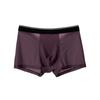 Summer Ice Silk Boxers Mens Underwear U Convex Boxer Men Mesh Seamless Shorts Pants Size L-5XL