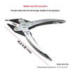 Jewelry Metalworking Three-Piece Pliers Set: Needle-Nose, Flat-Nose, Round-Nose, Anti-Slip Handles with Spring