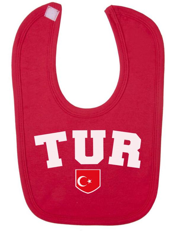 

Turkey TUR Baby Bib 2024, Turkiye Football Patriotic Feeding Euro Shipping Gift 2XL