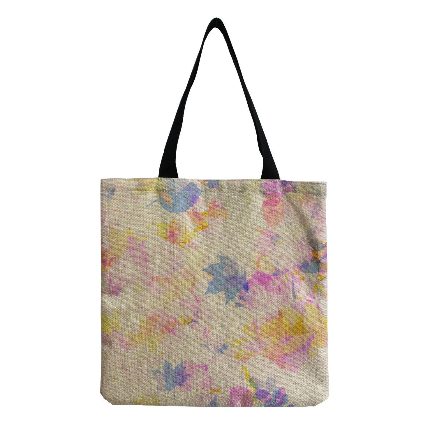 

Новые модные сумки для покупок из хлопка и льна с разными узорами, многоразовые экологически чистые сумки для покупок, сумки через плечо, сумки, тканевые сумки.