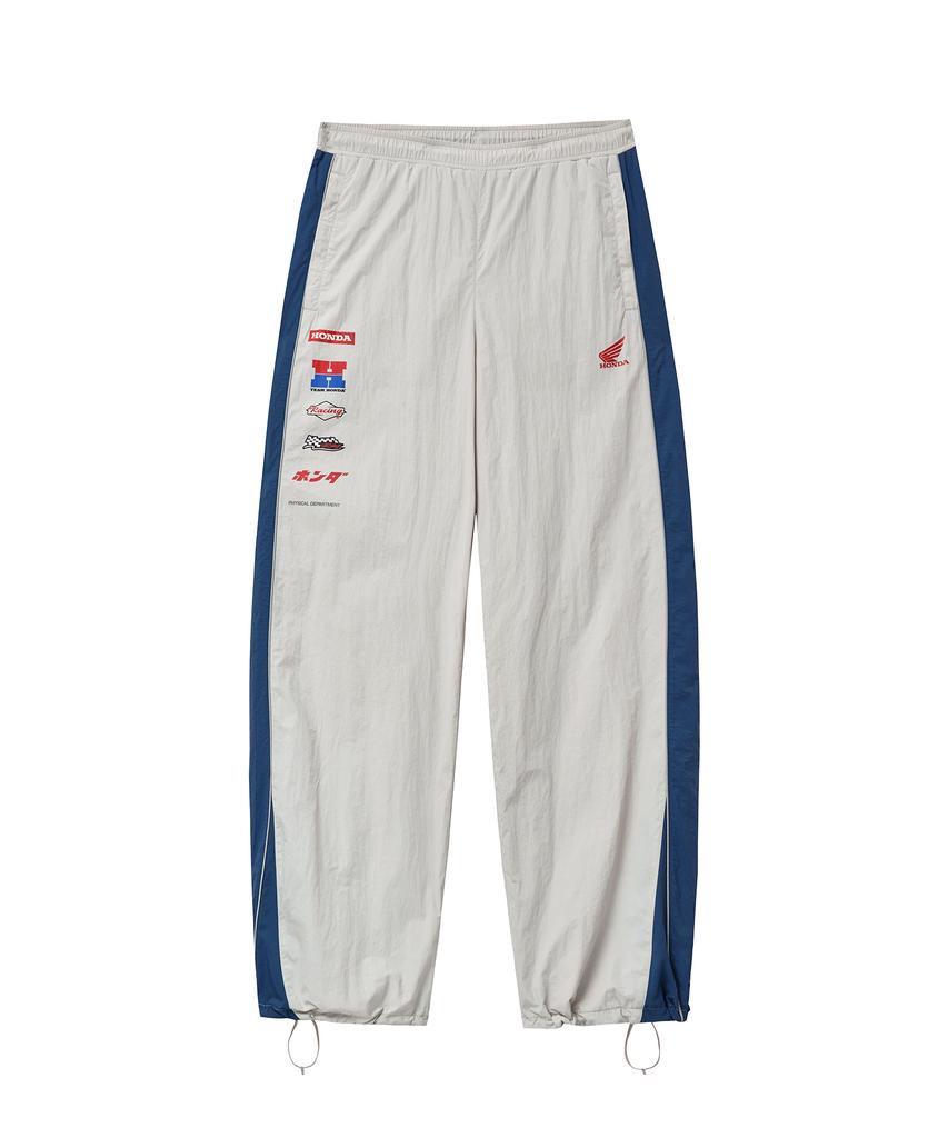 PHYPS MOTORCYCLE Nylon Multi Logo Pants White