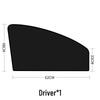Magnetic Titanium Silver Car Side Window Sunshade Privacy Curtain