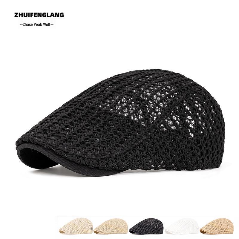 Washable Denim Duckbill Cap: Unisex Flat Cap & Newsboy Beret