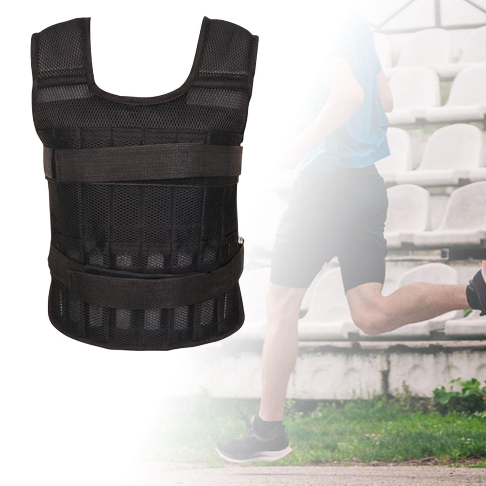 

Утяжеленный жилет, регулируемый по весу, пустая тренировочная куртка для силовых тренировок в спортзале, путешествия 20 kg