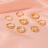 8pcs Open Toe Rings Flower Hollow Band Vintage Toe Ring Set Adjustable Women Summer Beach Jewelry