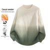 VUUG Korean-Style Gradient Crewneck Knit Sweater