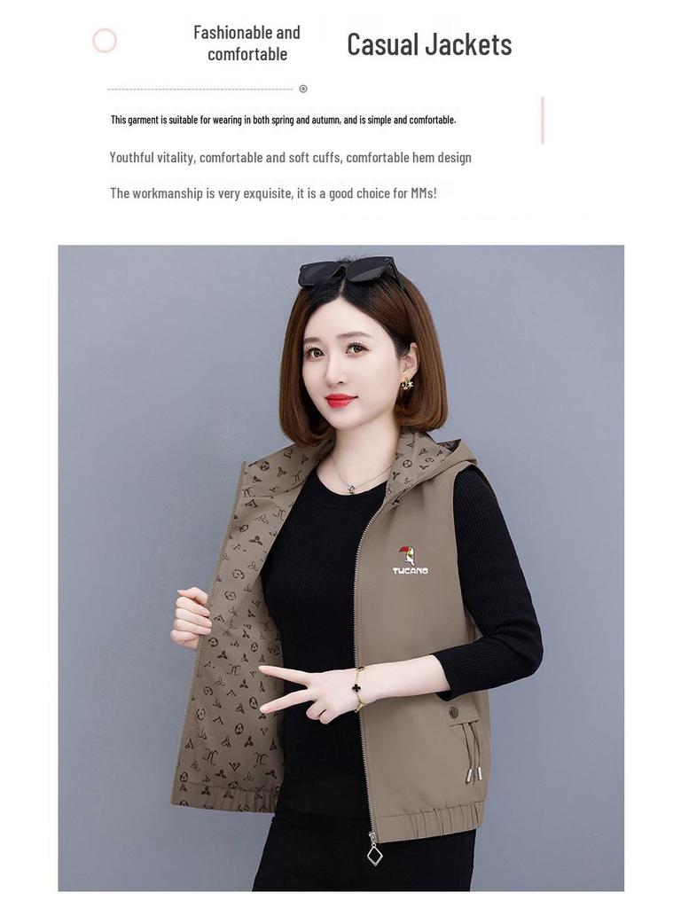 Woodpecker Women's Fashionable Sleeveless Vest - Spring/Autumn 2024 Collection