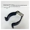 In-Stock Rubber-Coated Hose Clamp: Elastic Pipe Clip with U-Opening, Spring Steel, Manganese Steel Construction for Water and Lamp Tubes