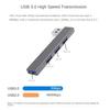 Estación de acoplamiento USB-C 4 en 1 para portátil, aleación de aluminio, disipación rápida del calor, concentrador USB-C, accesorios para portátil