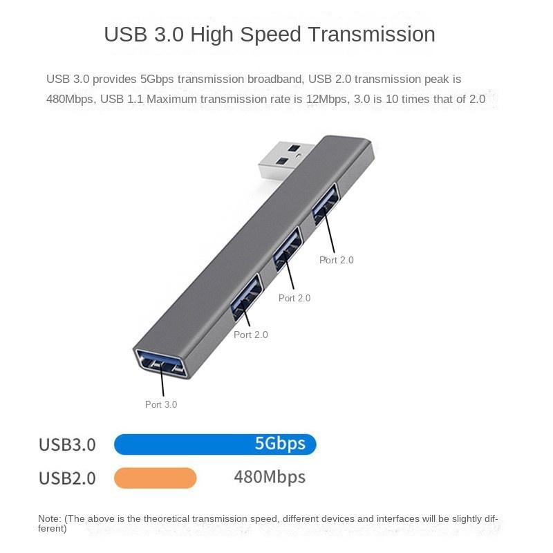 Estación de acoplamiento USB-C 4 en 1 para portátil, aleación de aluminio, disipación rápida del calor, concentrador USB-C, accesorios para portátil