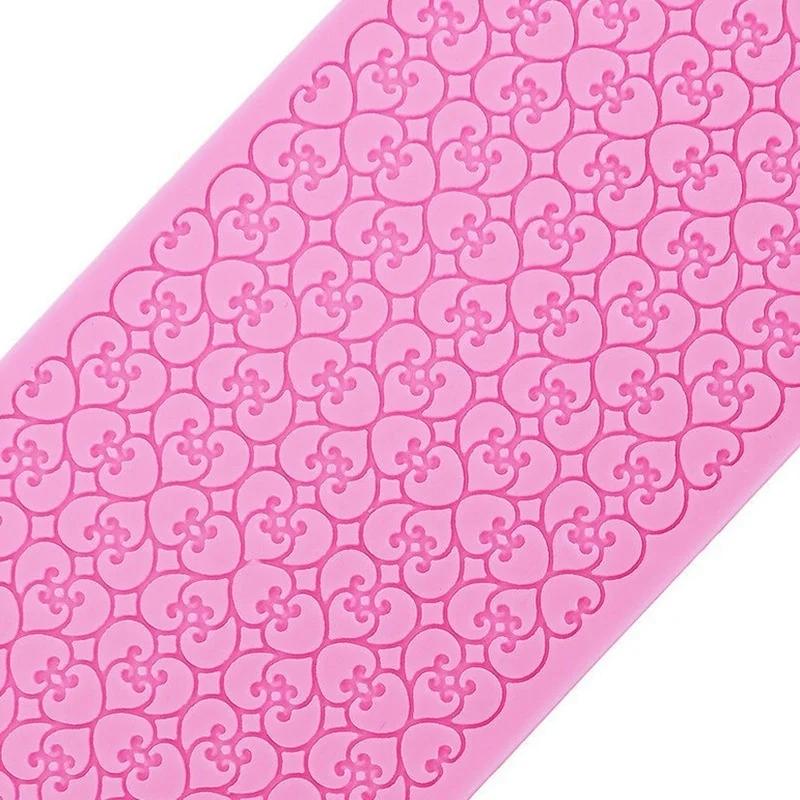 Lace Silicone Mold Sugar Craft Fondant Mat Cake Decorating Baking Tool Mould