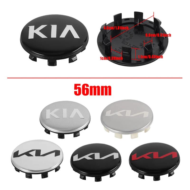 4pcs 56mm Car Wheel Center Hub Caps Auto Accessories For KIA K3 K5 Rio Sportage Ceed 3 4 K6 Picanto Optima Sorento Sorento KX1