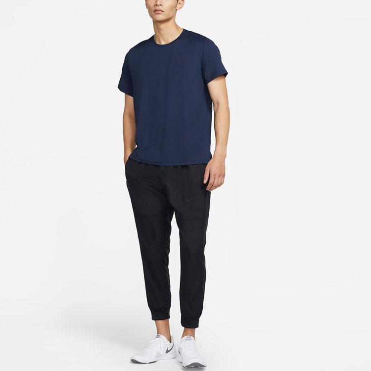 Nike Pro Dri-FIT Performance Training Quick-Dry Crew Neck Short Sleeve T-Shirt Men Tops Obsidian CZ1182-451