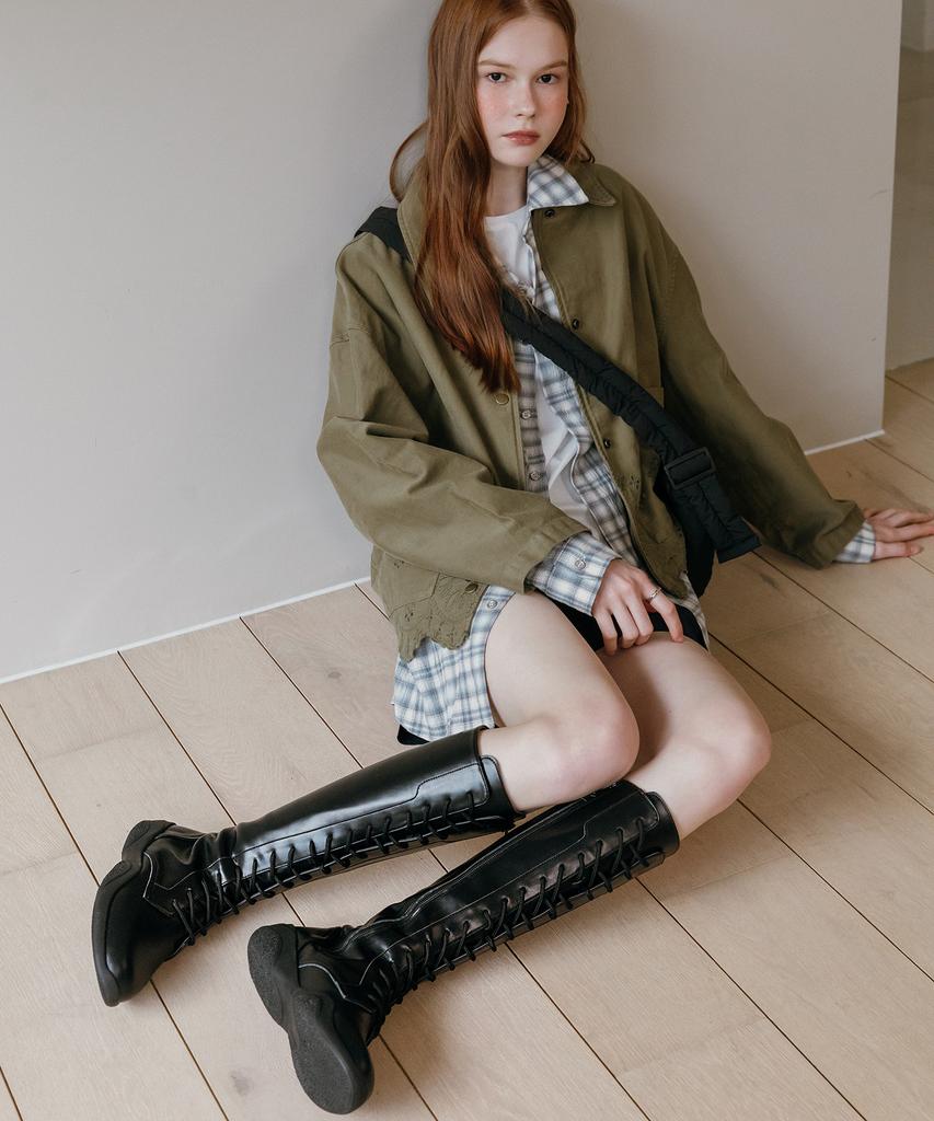 Mac Moc Hover Full Lace-Up Gorpcore Long Boots_1Color 3Cm