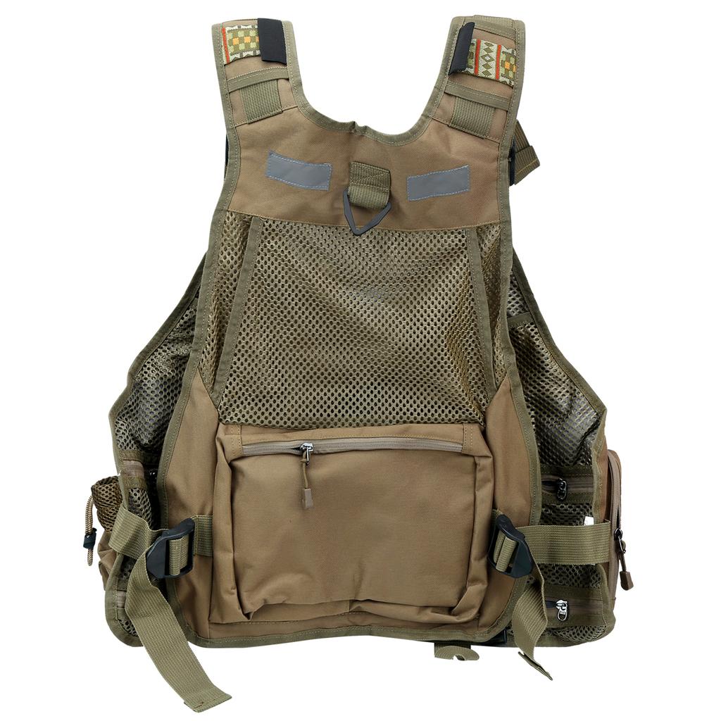 Outdoor Fishing Sports Vest Multi Pocket Professional Fishing Jackets Waistcoat for Men