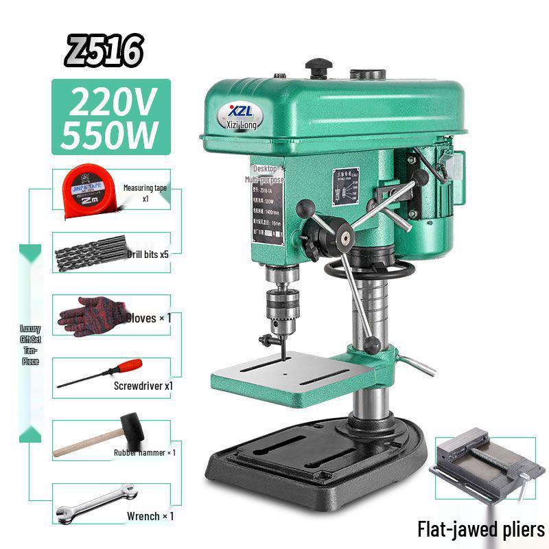Xizi Longtai 220V Industrial Multifunctional 16MM High-Power Precision Drill Press for Household Use