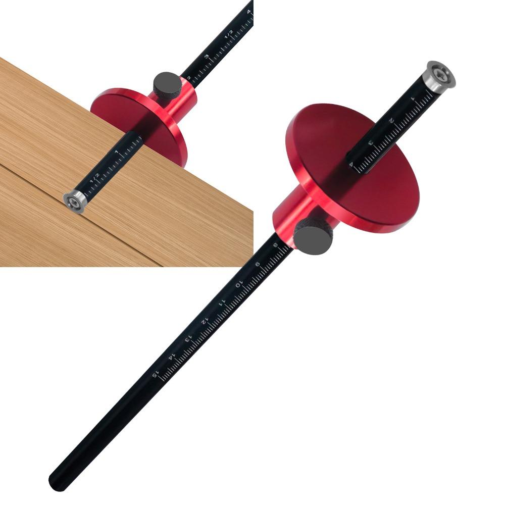 Metric and Inch Scales Wheel Marking Gauge Precision Ground Steel Rod Tool  Woodworking Projects