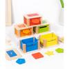 Baby Montessori Color Shape Sorting Toys Wooden Fine Motor Training Sensory Coin Box Magnetic Matching Games Educational Toys