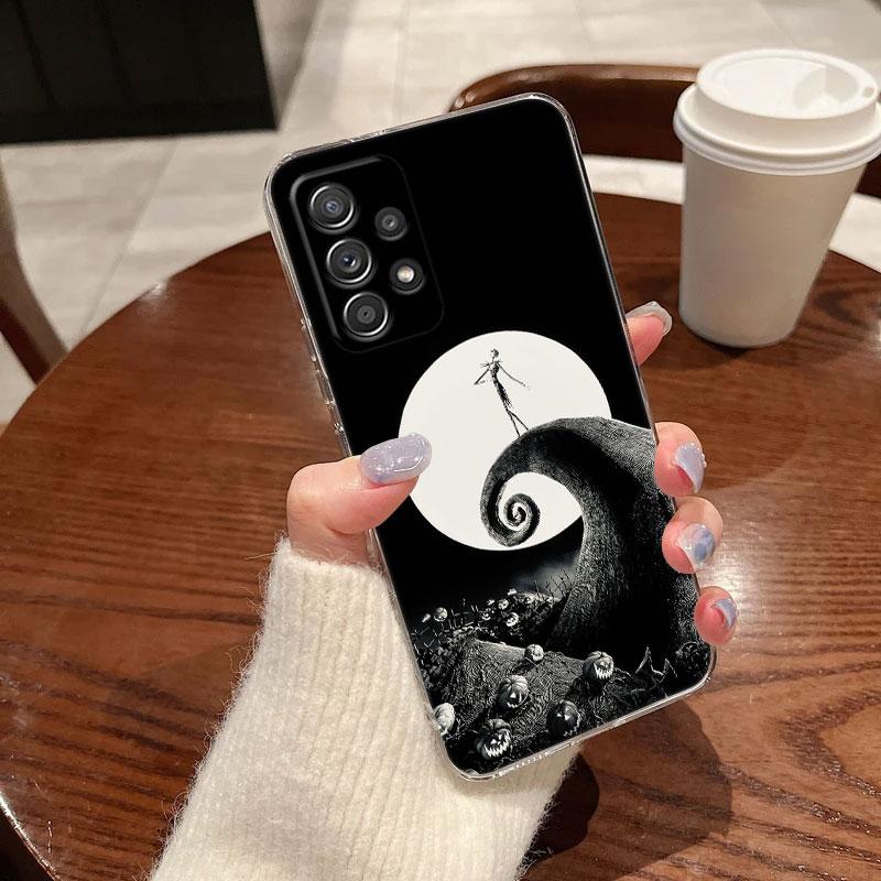 Klare Hülle für Samsung Galaxy A57 A37 A56 A36 A55 A54 A35 A26 A07 A17 A16 A06 A34 A15 Hülle The Nightmare Before Christmas Jack