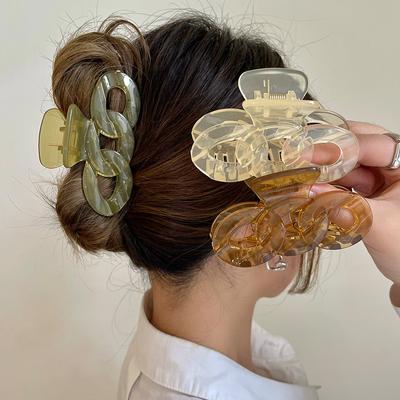 Grandi artigli per capelli Morsetti per donna Granchio per capelli Coda di cavallo Clip per capelli Accessori per artigli Copricapo