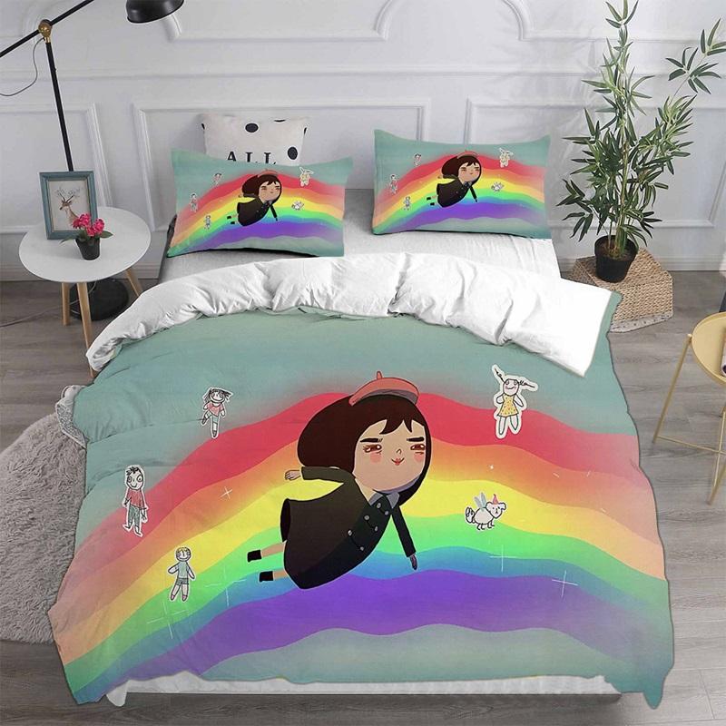 Home Textiles Little Misfortune Bedding Sets Comforter Quilt Bed Cover Duvet Cover Pillow Case 2-3 Pieces Sets Kids Adult Size
