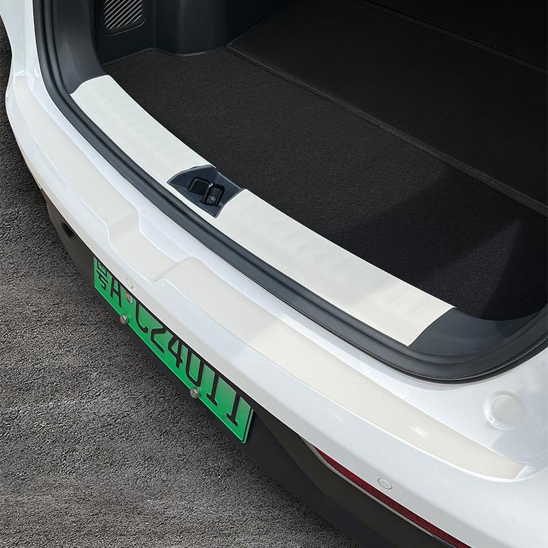 For Geely EX2 Proton EMAS 5 2025 2026 Trunk Leather Sticker Protective Strip Decor Decal Car Interior Accessories