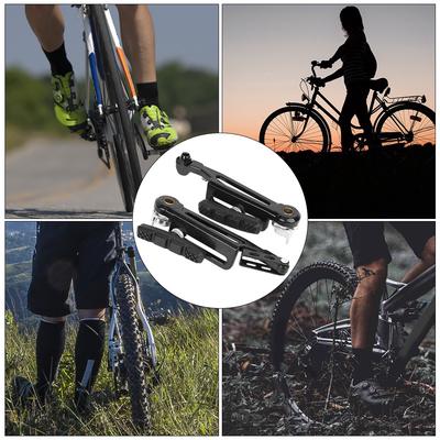 A Pair of Aluminium Alloy High Strength Black Folding Bike Long Arm V Brake 412 Modified Bicycle Accessory