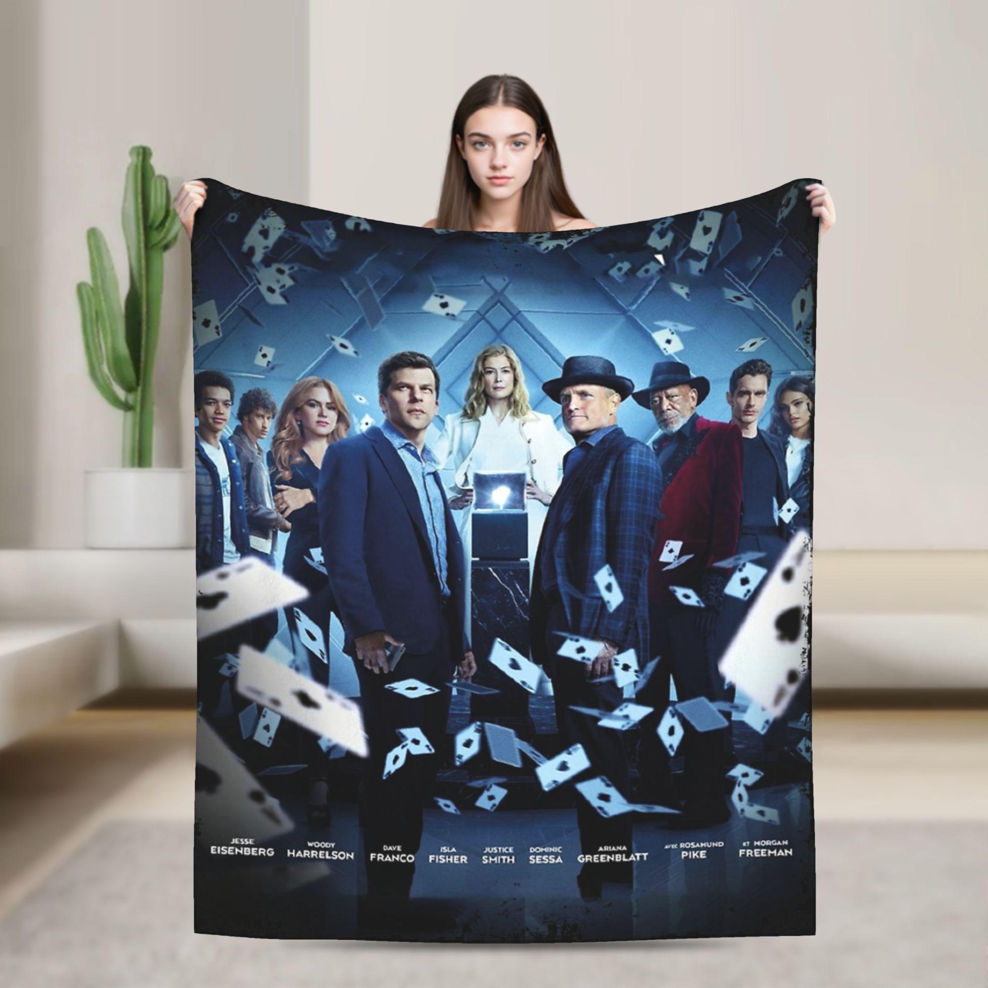 

Now You See Me 3 Magic Movie Fleece Fashion Blanket Daniel Atlas Funny Throw Fashion Blankets for Bedspreads 150*125cm Warm 75x90cm