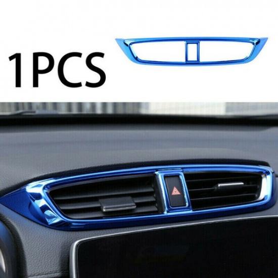 For Honda CR-V CRV 2017-2022 Bule Center Air Outlet Vent Frame Cover Trim