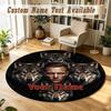 Round Rug Custom NameKontra K Pattern Non Slip Carpet Home Floor Decor