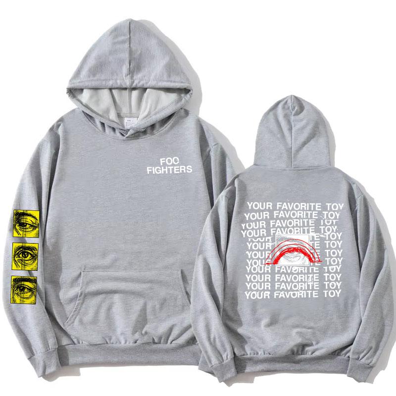 

Foo Fighters Your Favorite Toy Hoodies Fleece Long Sleeve Male Hooded Sweatshirts Rock Band Design Graphic Merch XXL