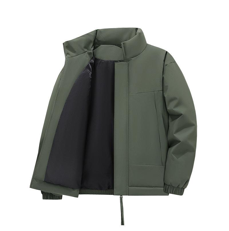 Autumn and Winter New Cotton-padded Clothes Men's Thickened Warm Loose Stand-up Collar Cotton-padded Jacket Casual Trendy Jacket Youth