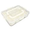 Portable Snackle Box Container 8 Compartment Clear Snack Platters Divided Serving Tray with Lid and 