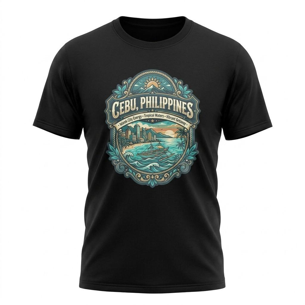 Cebu Philippines Island City Graphic T-Shirt Unisex Travel Tee