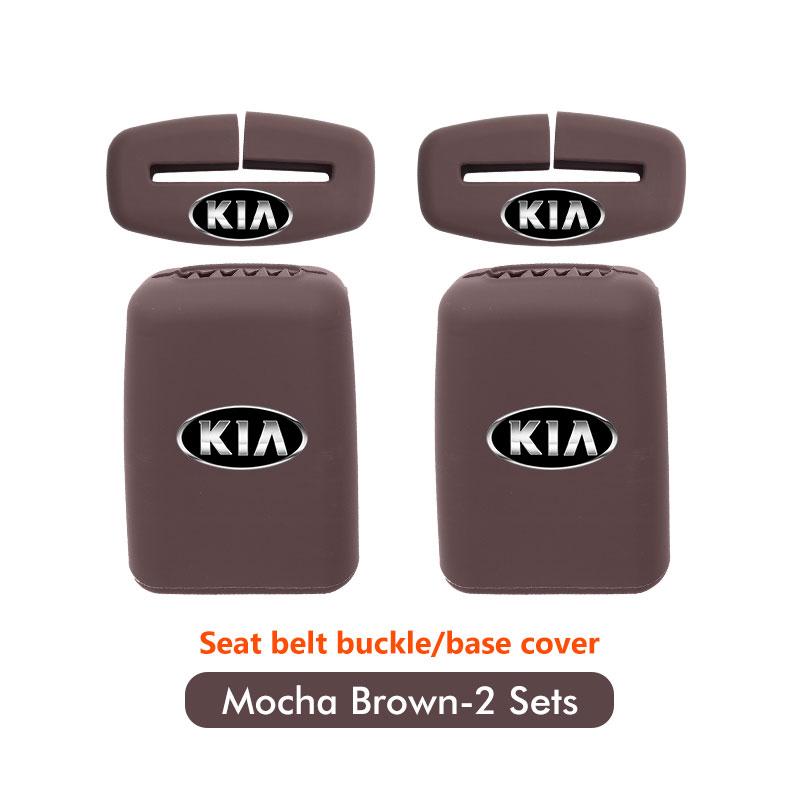 RVGH1 Car Seat Belt Protection Silicone Buckle Clip Cover For KIA Cerato Proceed Venga Stonic Picanto Sorento Stinger