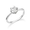 Tandy Silver 925 Moissanite 1-Carat Ring Tdr206