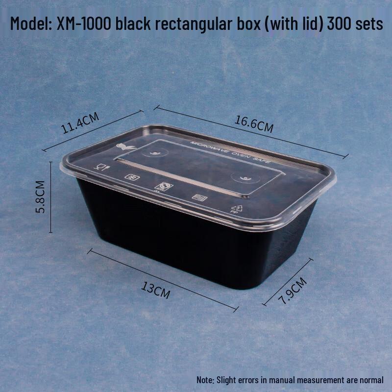 Rectangular Disposable Plastic Takeaway Containers